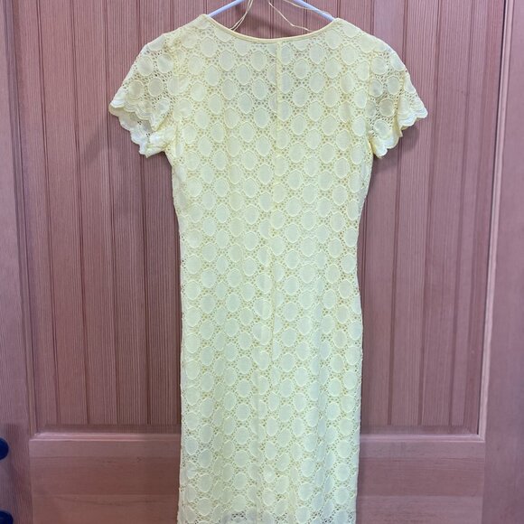 NWT Yellow Lace Dress - Picture 6 of 7